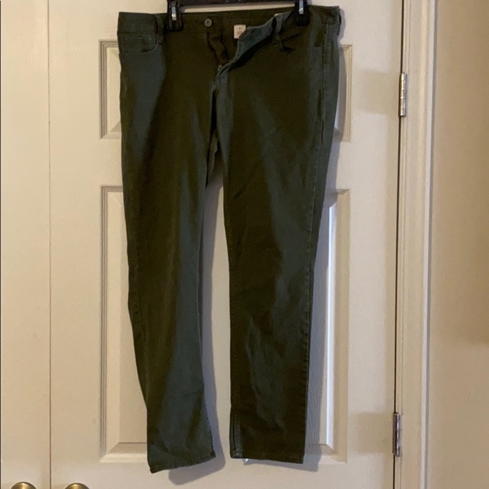 Camo green skinny jeans